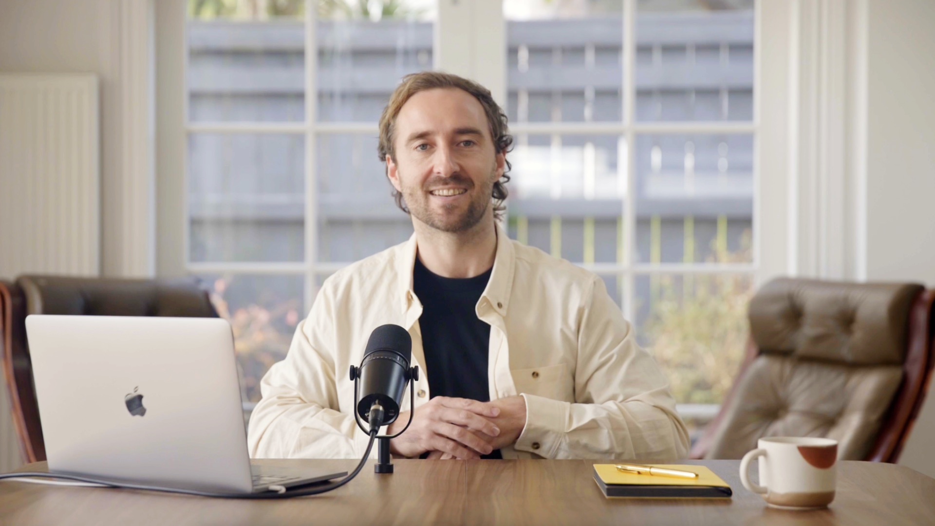 Ben Forman talking to camera about Brand Chronicle